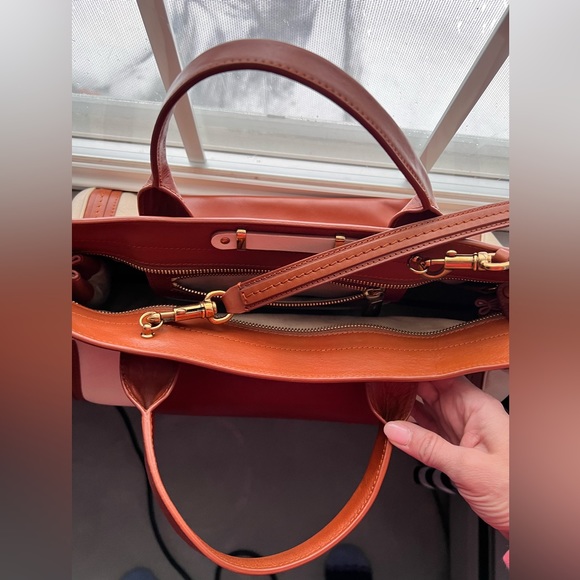 Chloé Alice leather shoulder bag in beige & brown + certificate of authenticity - Picture 9 of 9